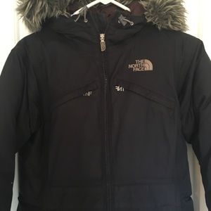 North face long down coat